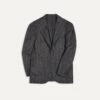Grey Chalkstripe Wool Flannel Tailored Jacket -Drakes Shop DR2A2B 21868 02 602 1