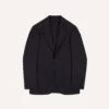 Navy Wool Flannel Tailored Jacket -Drakes Shop DR2A2B21379 01250 1