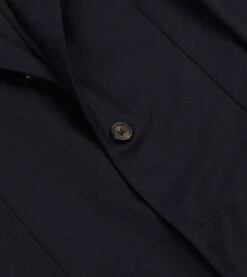 Navy Wool Flannel Tailored Jacket -Drakes Shop DR2A2B21379 01250 4