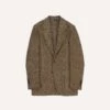 Brown Herringbone Harris Tweed Blazer -Drakes Shop DR2A2B23623 01600 1