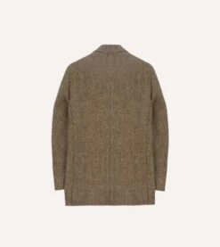 Brown Herringbone Harris Tweed Blazer -Drakes Shop DR2A2B23623 01600 8