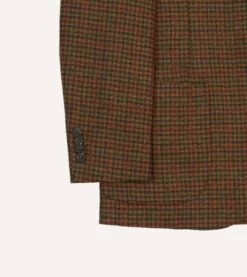 Brown Gun Club Check Tweed Blazer -Drakes Shop DR2A2B23783 01303 6