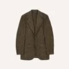Brown Windowpane Check Tweed Blazer -Drakes Shop DR2A2B23786 01303 1