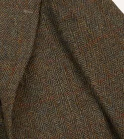 Brown Windowpane Check Tweed Blazer -Drakes Shop DR2A2B23786 01303 4