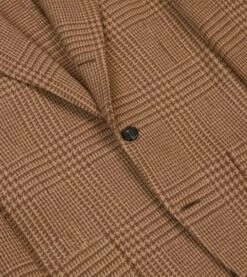 Brown Prince Of Wales Check Tweed Blazer 14 Brown Prince Of Wales Check Tweed Blazer -Drakes Shop DR2A2B23790 01303 5