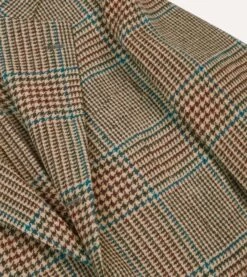 Prince Of Wales Check Tweed Blazer -Drakes Shop DR2A2B23791 01663 4