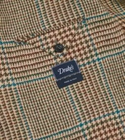 Prince Of Wales Check Tweed Blazer -Drakes Shop DR2A2B23791 01663 7