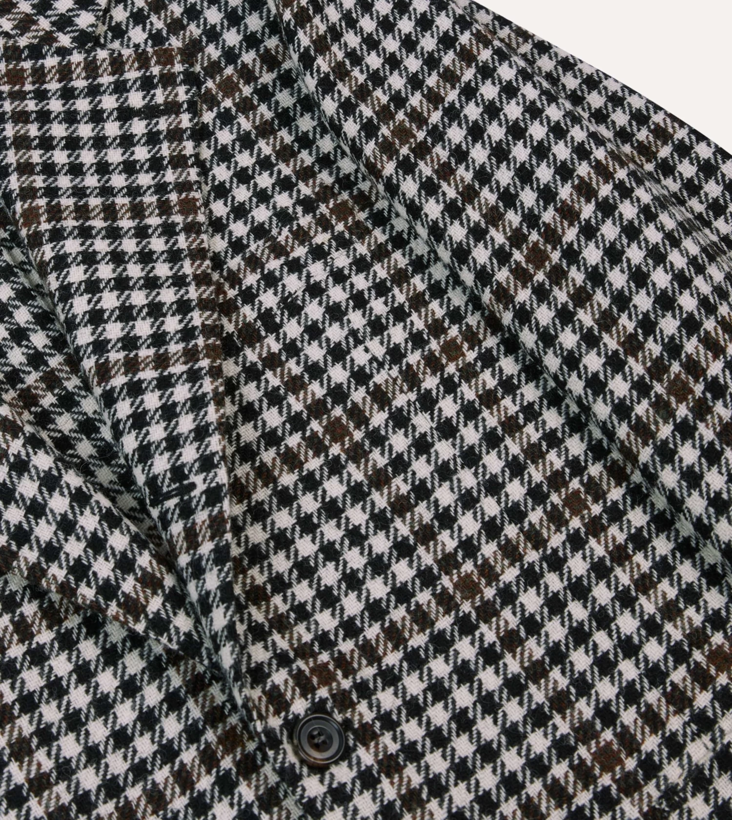 Black And White Houndstooth Check Shetland Tweed Blazer 6 Black And White Houndstooth Check Shetland Tweed Blazer - Image 4