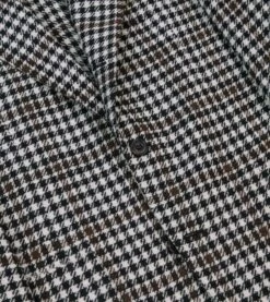 Black And White Houndstooth Check Shetland Tweed Blazer 14 Black And White Houndstooth Check Shetland Tweed Blazer -Drakes Shop DR2A2B23795 01103 5