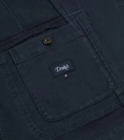 Navy Heavy Cotton Twill Games Blazer Mk. I -Drakes Shop DR2A2C23537 01250 7