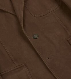 Brown Heavy Cotton Twill Games Blazer Mk. I -Drakes Shop DR2A2C23537 03300 5