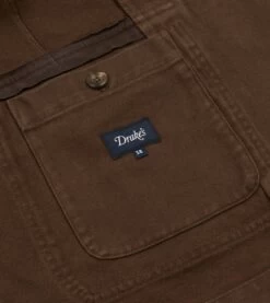 Brown Heavy Cotton Twill Games Blazer Mk. I -Drakes Shop DR2A2C23537 03300 7