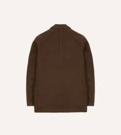 Brown Heavy Cotton Twill Games Blazer Mk. I -Drakes Shop DR2A2C23537 03300 8