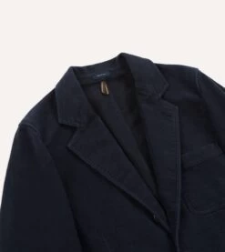 Navy Moleskin Games Blazer Mk. I -Drakes Shop DR2A2C23631 01250 3