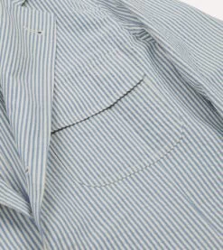 Blue And White Seersucker Games Blazer Mk. IV -Drakes Shop DR2A2F 22403 02 202 4