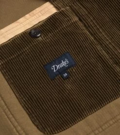 Olive Cotton Corduroy Games Blazer Mk. I 13 Olive Cotton Corduroy Games Blazer Mk. I -Drakes Shop DR2A2F22619 02 400 4 LR