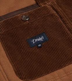 Russet Cotton Corduroy Games Blazer Mk. I -Drakes Shop DR2A2F22619 03300 4 LR