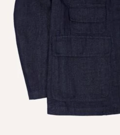 Stone Wash Denim Games Blazer Mk. IV -Drakes Shop DR2A2F24002 01250 5