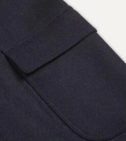 Navy Harris Tweed Games Blazer Mk. VII -Drakes Shop DR2A2H 22689 01 253 3