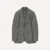 Grey Herringbone Harris Tweed Games Blazer Mk. VII -Drakes Shop DR2A2H22799 01103 1