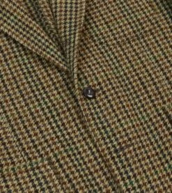 Brown And Green Check Tweed Games Blazer Mk. VII -Drakes Shop DR2A2H22990 01303 4