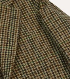 Brown And Green Check Tweed Games Blazer Mk. VII -Drakes Shop DR2A2H22990 01303 5