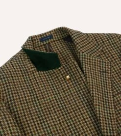 Brown And Green Check Tweed Games Blazer Mk. VII -Drakes Shop DR2A2H22990 01303 8