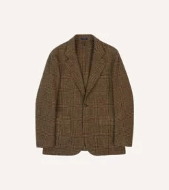 Brown And Red Prince Of Wales Check Tweed Games Blazer Mk. VII