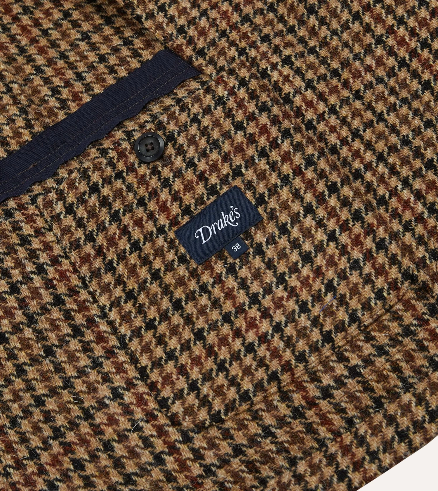 Brown Houndstooth Check Harris Tweed Games Blazer Mk. VII 10 Brown Houndstooth Check Harris Tweed Games Blazer Mk. VII - Image 8