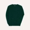 Forest Green Brushed Shetland Crew Neck Jumper 1 Forest Green Brushed Shetland Crew Neck Jumper -Drakes Shop DR2A3A21501 18400 1