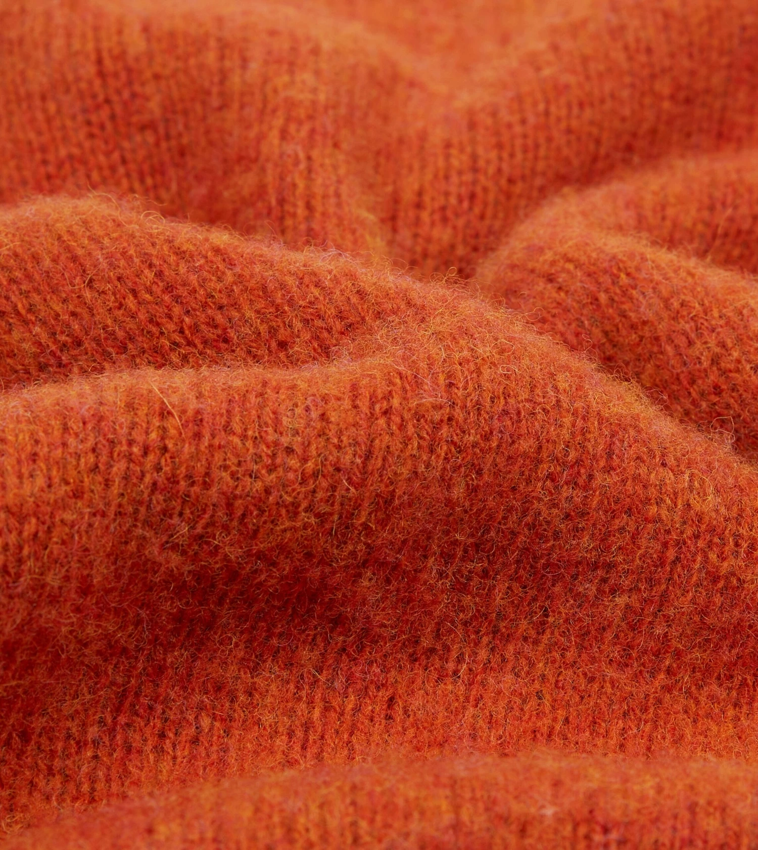 Rust Brushed Shetland Crew Neck Jumper 4 Rust Brushed Shetland Crew Neck Jumper - Image 2
