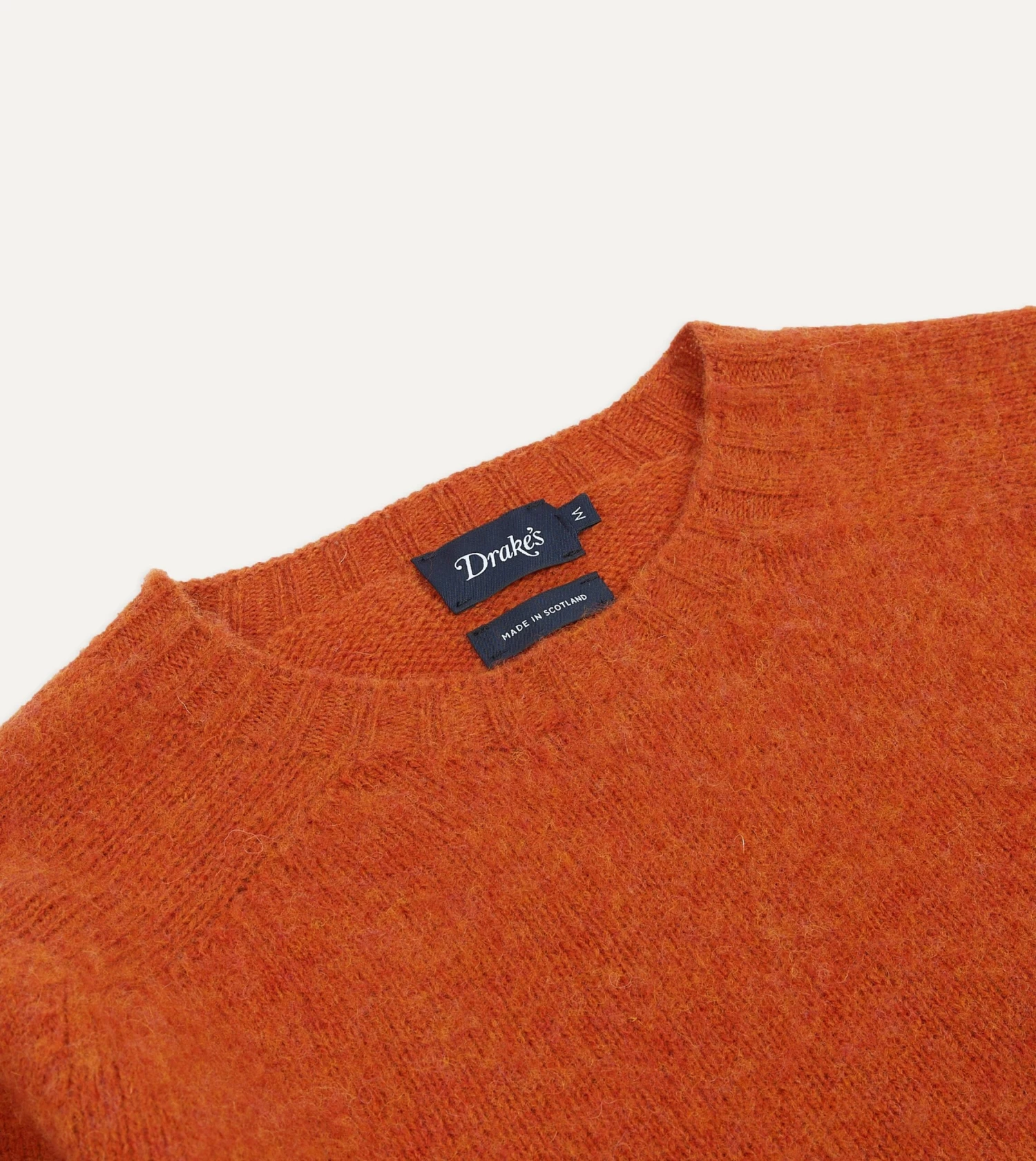 Rust Brushed Shetland Crew Neck Jumper 5 Rust Brushed Shetland Crew Neck Jumper - Image 3