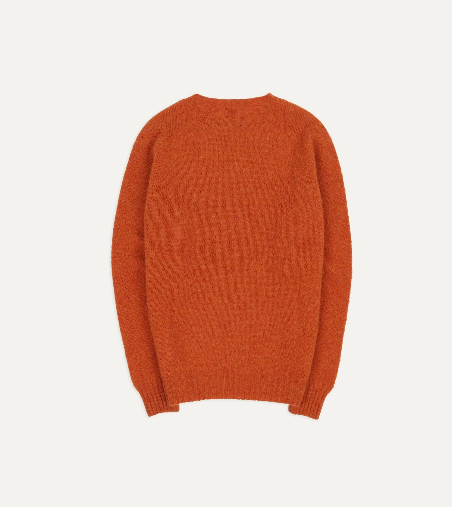 Rust Brushed Shetland Crew Neck Jumper 7 Rust Brushed Shetland Crew Neck Jumper - Image 5