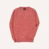 Pink Brushed Shetland Crew Neck Jumper
