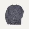 Grey Melange Merino Crew Neck Jumper -Drakes Shop DR2A3A21505 04600 1