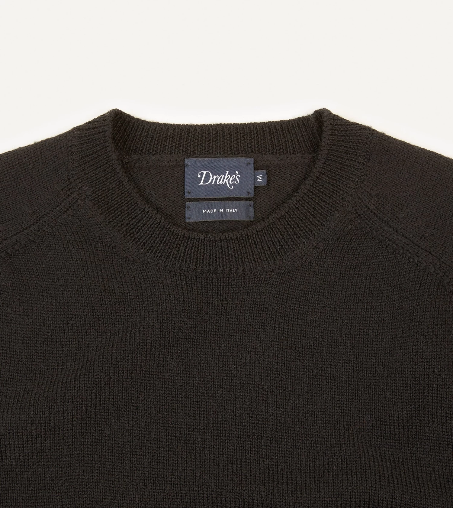 Black Merino Crew Neck Jumper 5 Black Merino Crew Neck Jumper - Image 3