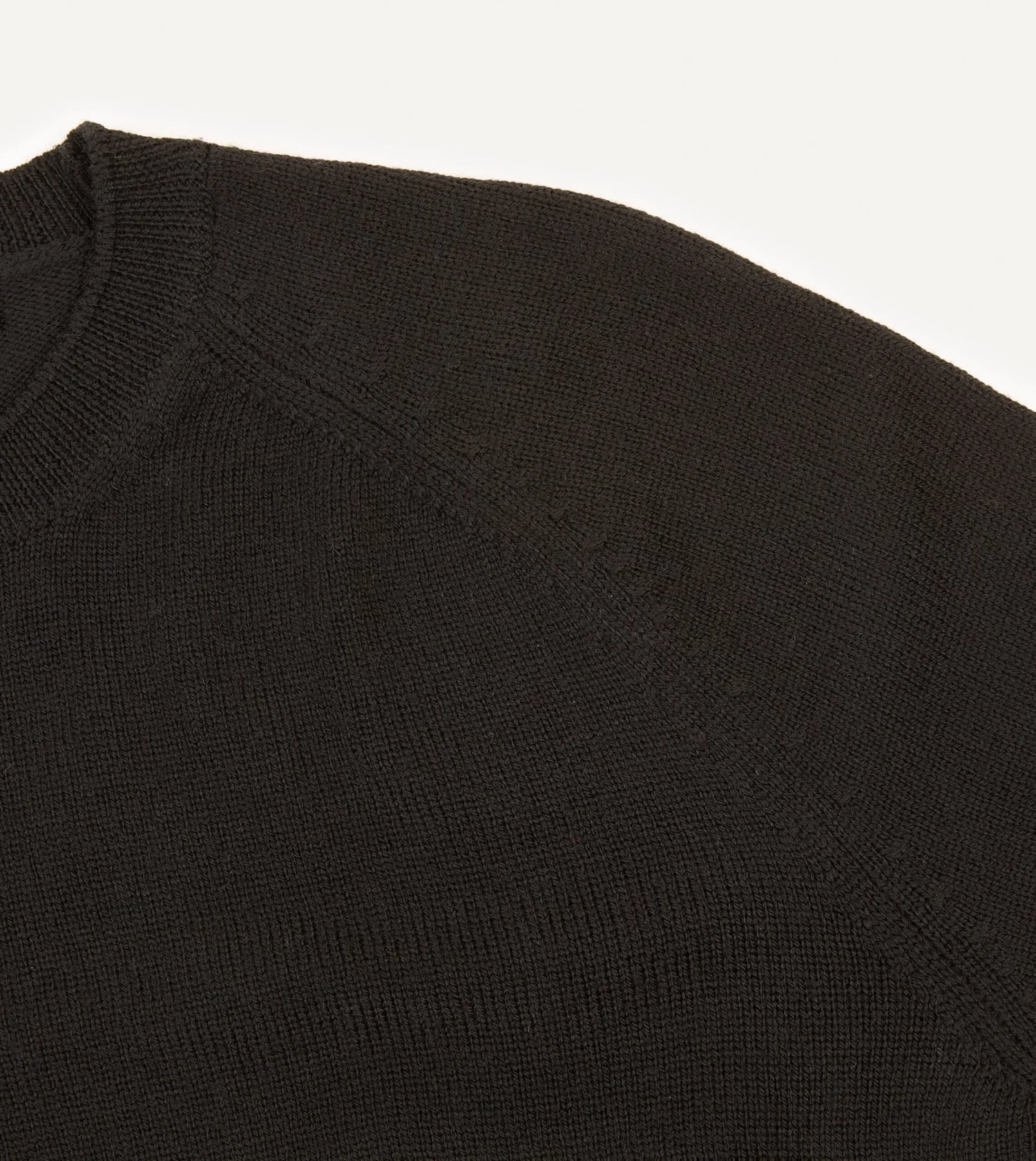 Black Merino Crew Neck Jumper 8 Black Merino Crew Neck Jumper - Image 6