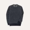 Norwegian Birdseye Wool Alpaca Crew Neck Jumper 2 Norwegian Birdseye Wool Alpaca Crew Neck Jumper -Drakes Shop DR2A3A22563 01250 1