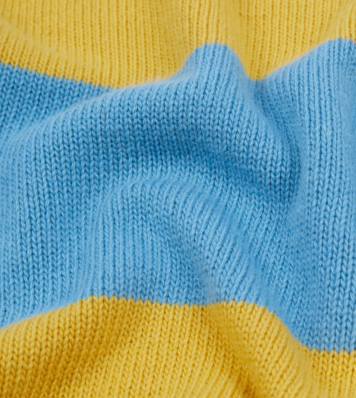 ALD / Drake's Blue Striped Integral Collar Sweater 4 ALD / Drake's Blue Striped Integral Collar Sweater - Image 2