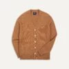 Brown Lambswool 6 Button Cardigan -Drakes Shop DR2A3D22004 03300 1 LR
