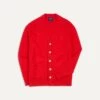 Red Lambswool 6 Button Cardigan 1 Red Lambswool 6 Button Cardigan -Drakes Shop DR2A3D22004 06700 1