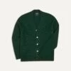 Dark Green Lambswool 6 Button Cardigan