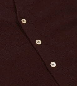 Dark Brown Lambswool 6 Button Cardigan 12 Dark Brown Lambswool 6 Button Cardigan -Drakes Shop DR2A3D22004 08300 4