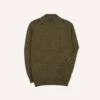 Olive Cotton Mock Neck Jumper 2 Olive Cotton Mock Neck Jumper -Drakes Shop DR2A3D23051 02400 1