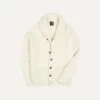Ecru Lambswool Shawl Collar Cardigan
