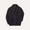 Navy Lambswool Shawl Collar Cardigan 2 Navy Lambswool Shawl Collar Cardigan -Drakes Shop DR2A3E20818 05250 1