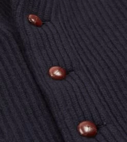 Navy Lambswool Shawl Collar Cardigan -Drakes Shop DR2A3E20818 05250 5
