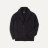 Navy Cashmere Shawl Collar Cardigan -Drakes Shop DR2A3E90084 01250 1