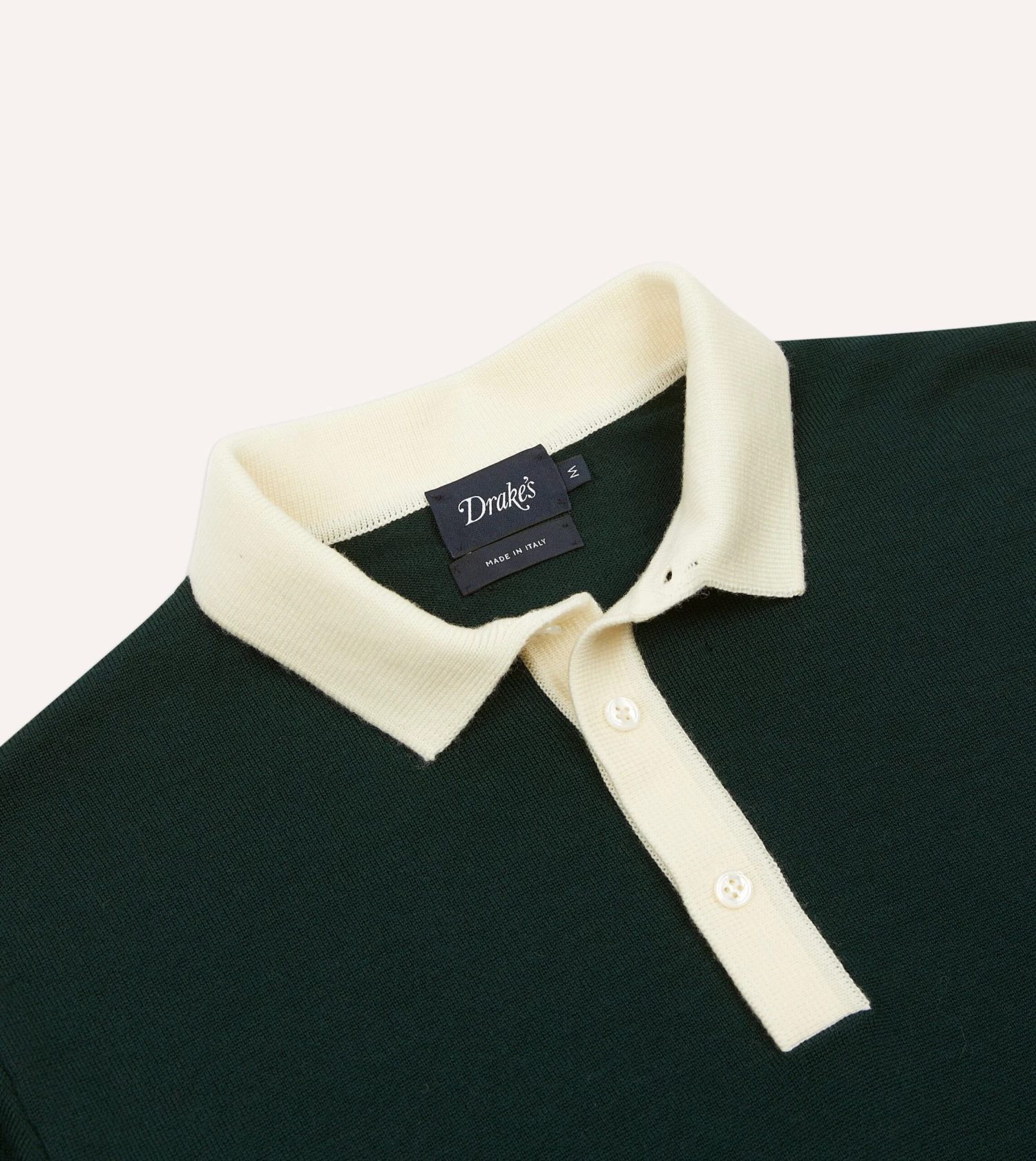 Green Merino Wool Knitted Rugby Shirt 5 Green Merino Wool Knitted Rugby Shirt - Image 3