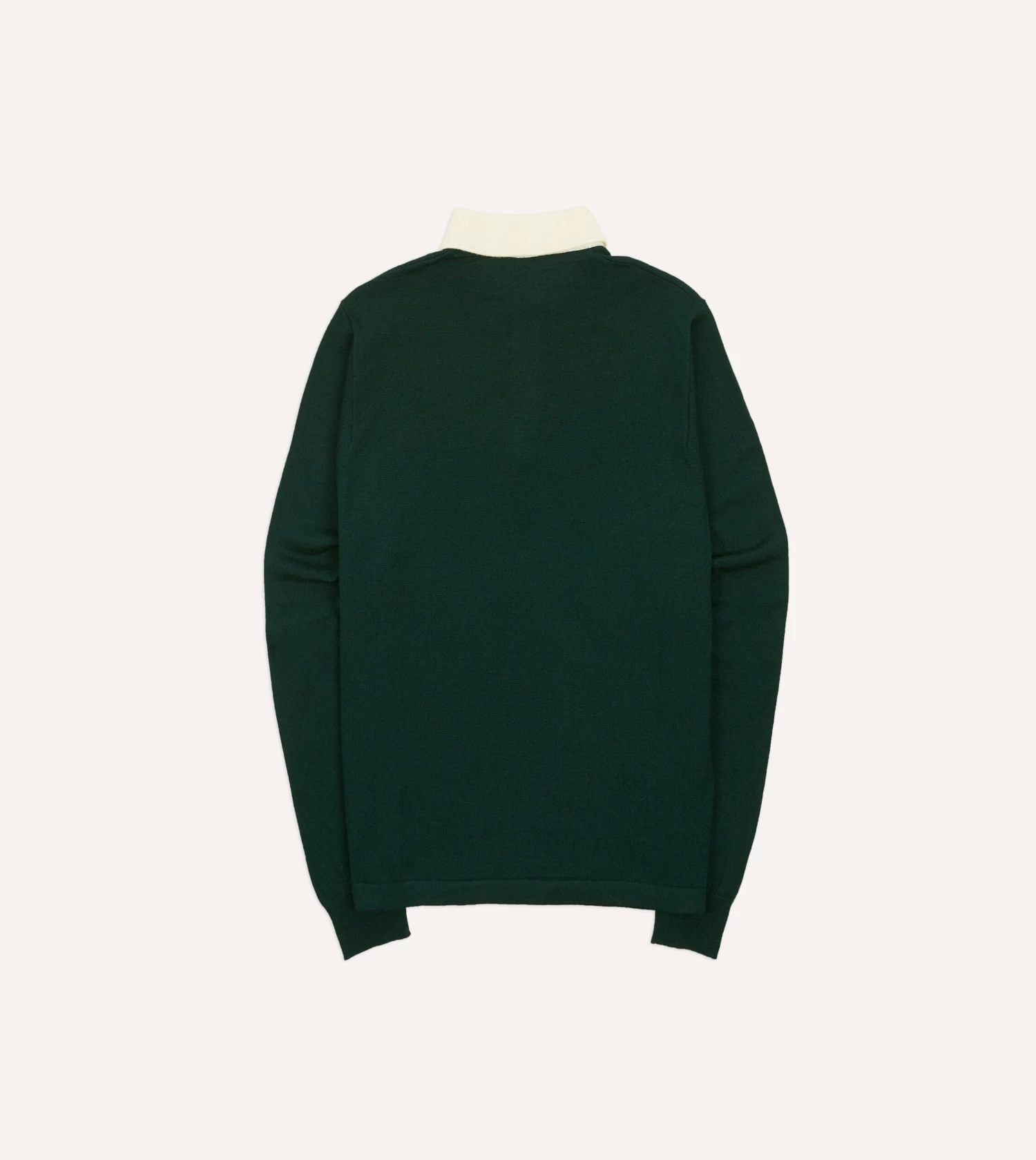 Green Merino Wool Knitted Rugby Shirt 7 Green Merino Wool Knitted Rugby Shirt - Image 5